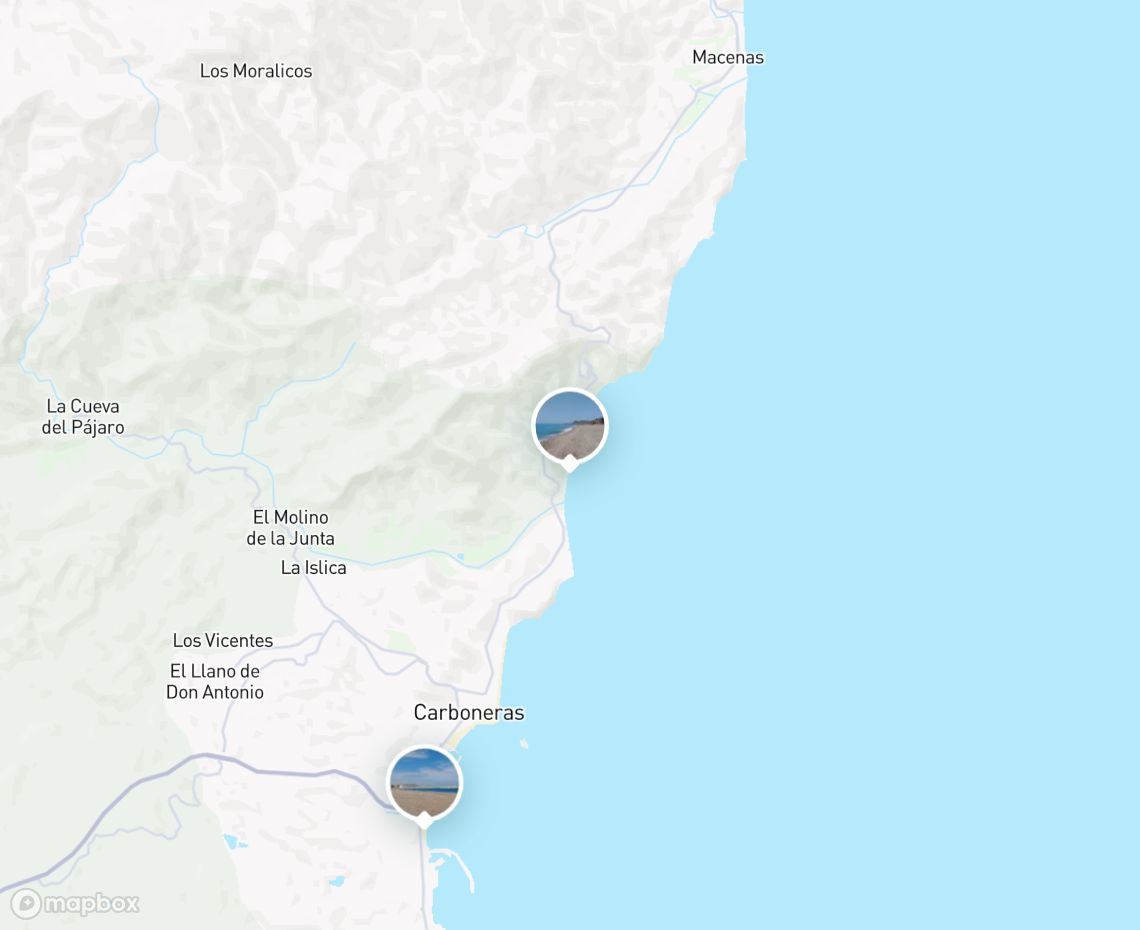 Map showing where Algarrobico is, in Spain