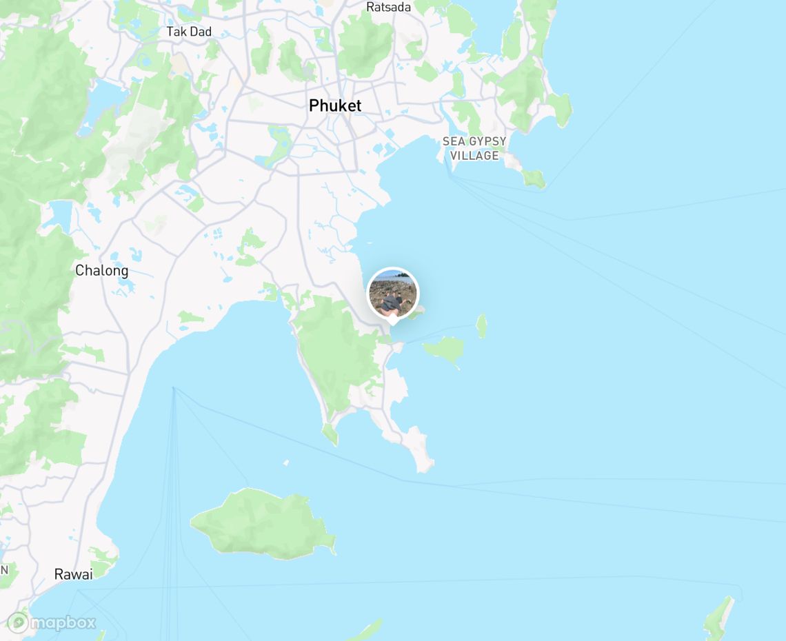 Map showing where Ao makham is, in Thailand