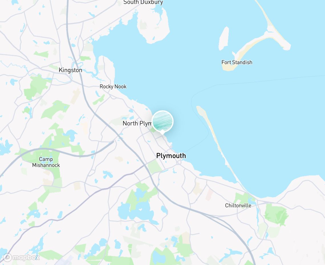 Map showing where Boat ramp is, in United States