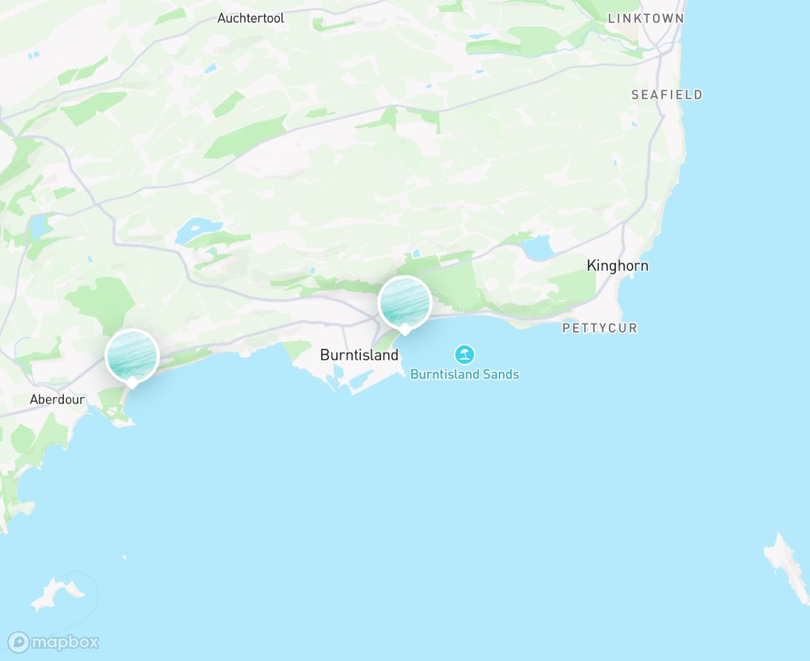 Map showing where Burntisland is, in United Kingdom