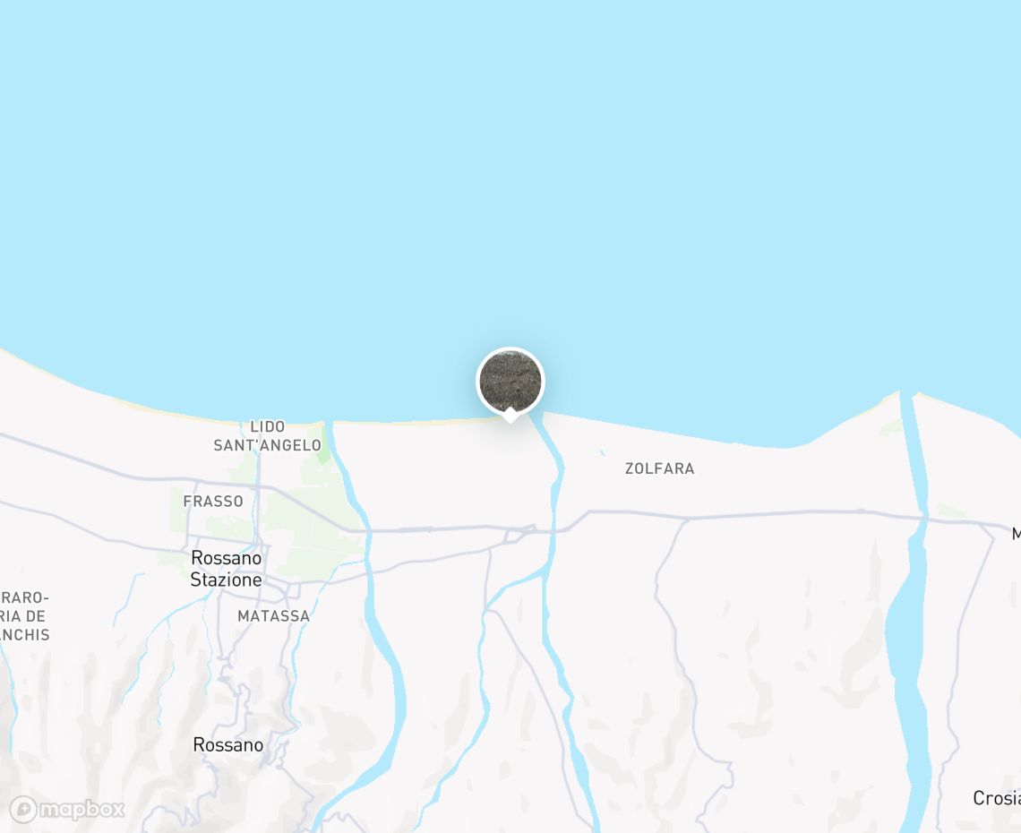Map showing where ciao is, in Italy