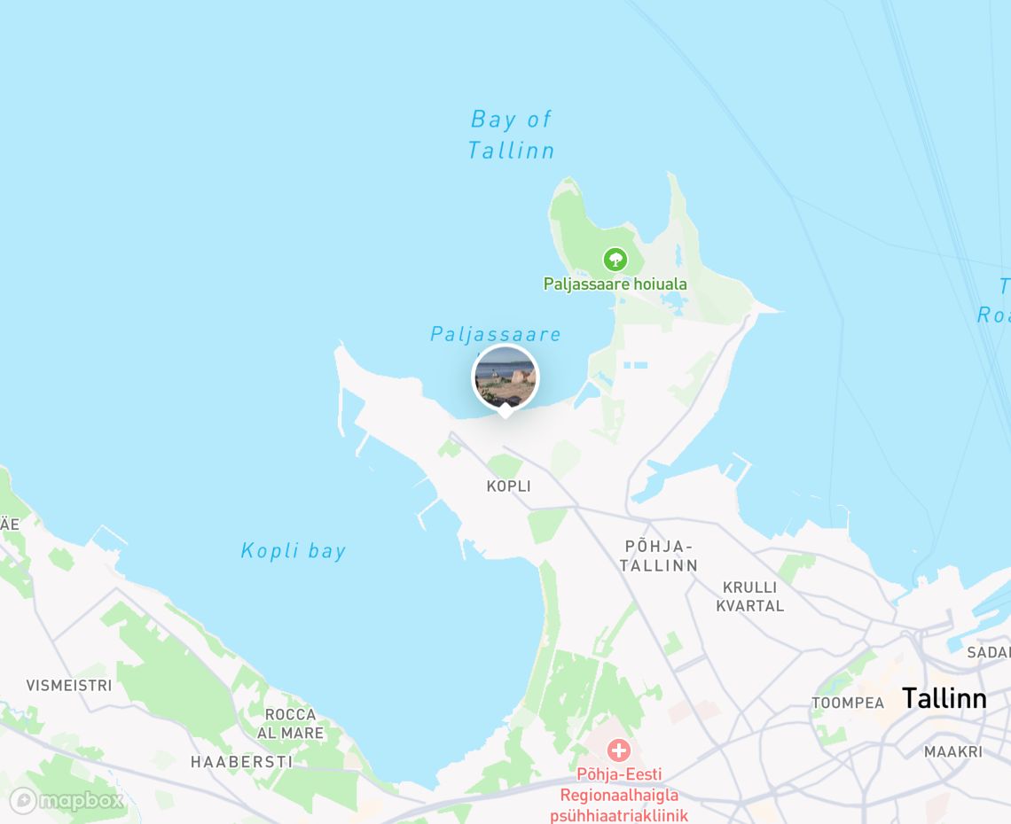Map showing where Glassie is, in Estonia
