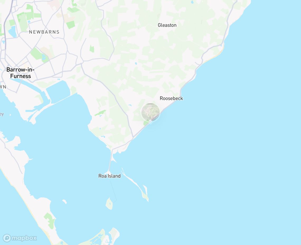 Map showing where Joes Beach. is, in United Kingdom