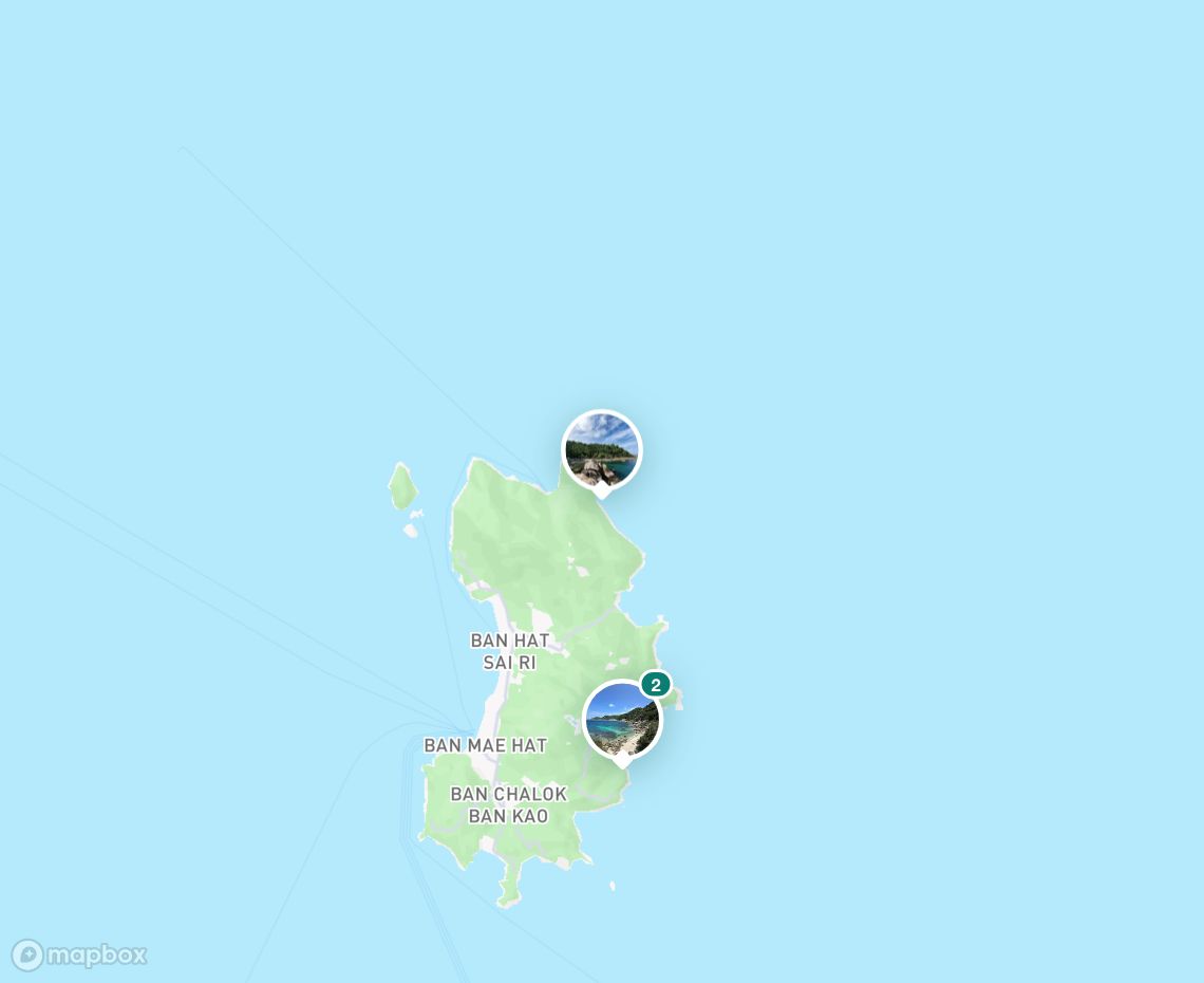 Map showing where Koh Tao — Lighthouse Bay is, in Thailand