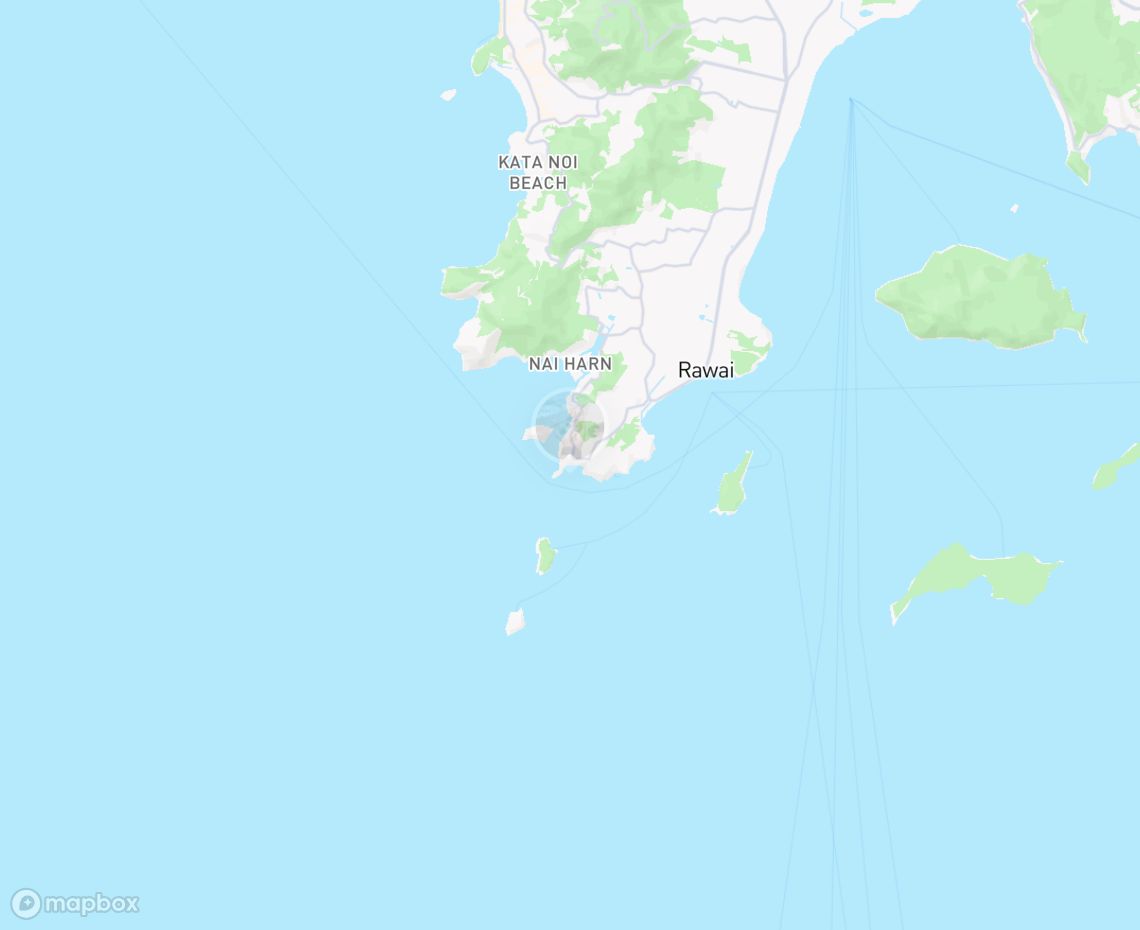Map showing where Lighthouse beach is, in Thailand