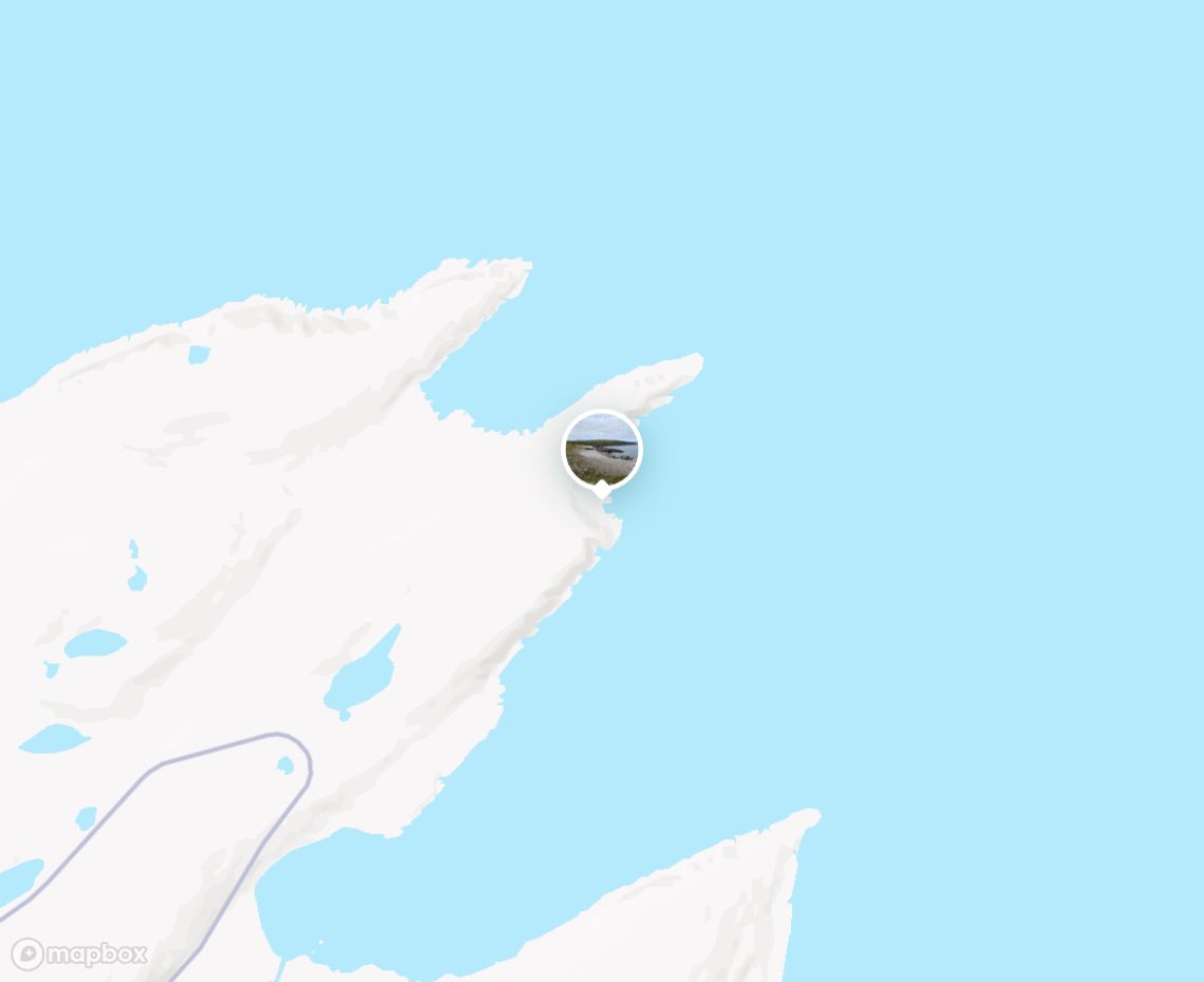 Map showing where Porsangerneset is, in Norway
