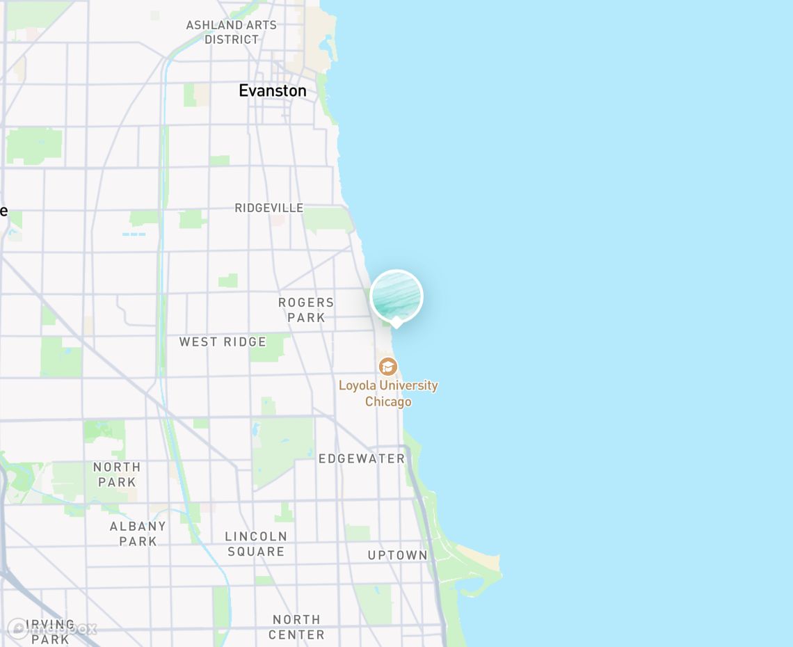 Map showing where Pratt Pier Beach is, in United States