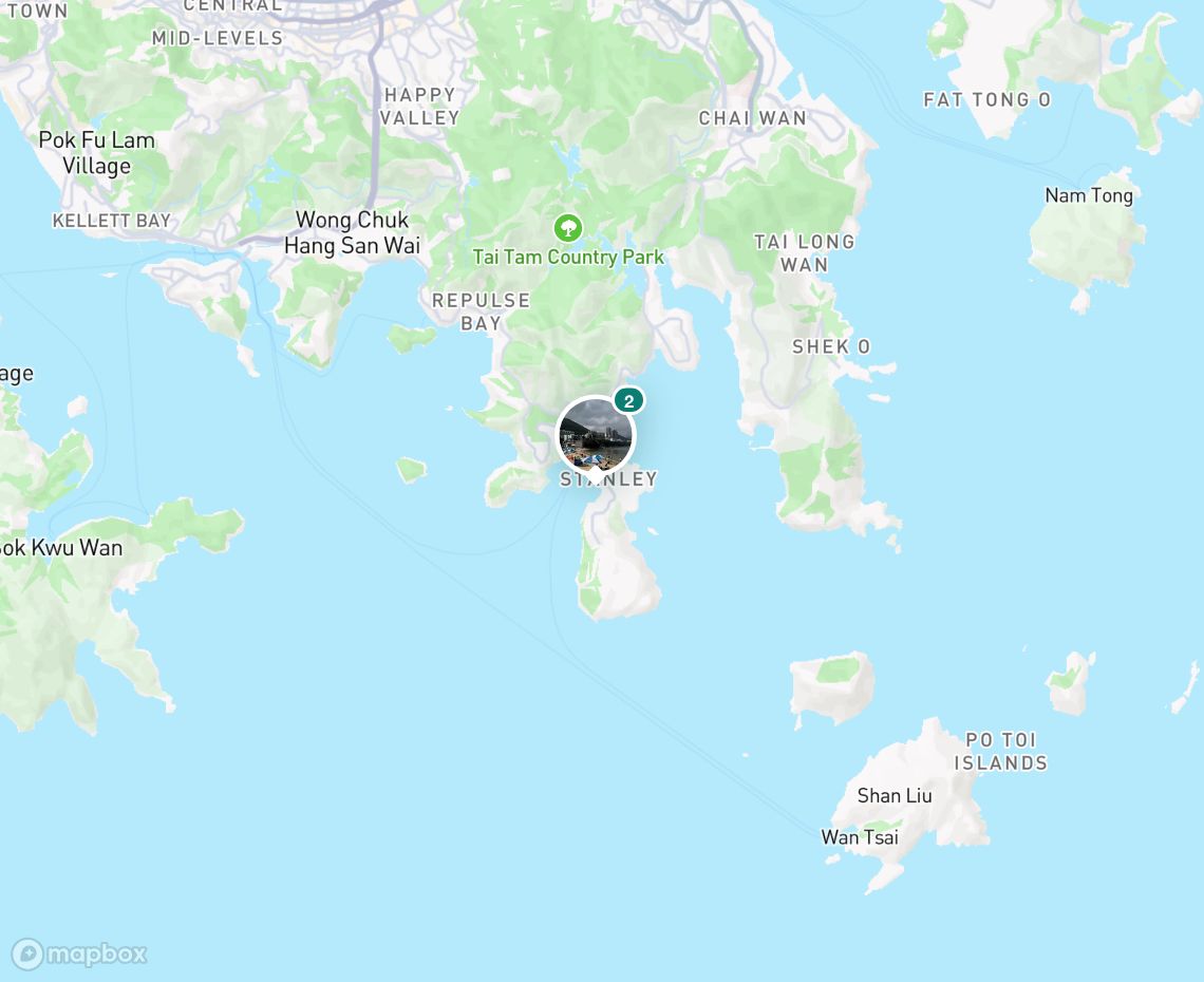 Map showing where St Stephen Beach is, in Hong Kong SAR China