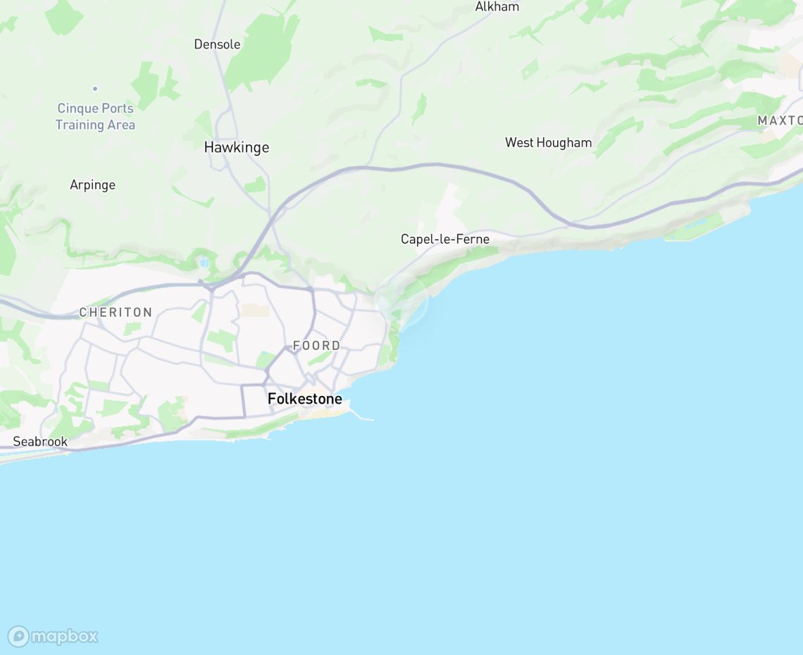 Map showing where The Warren is, in United Kingdom